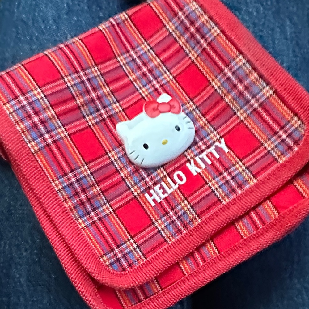 Hello Kitty Red Plaid Kids Shoulder Bag